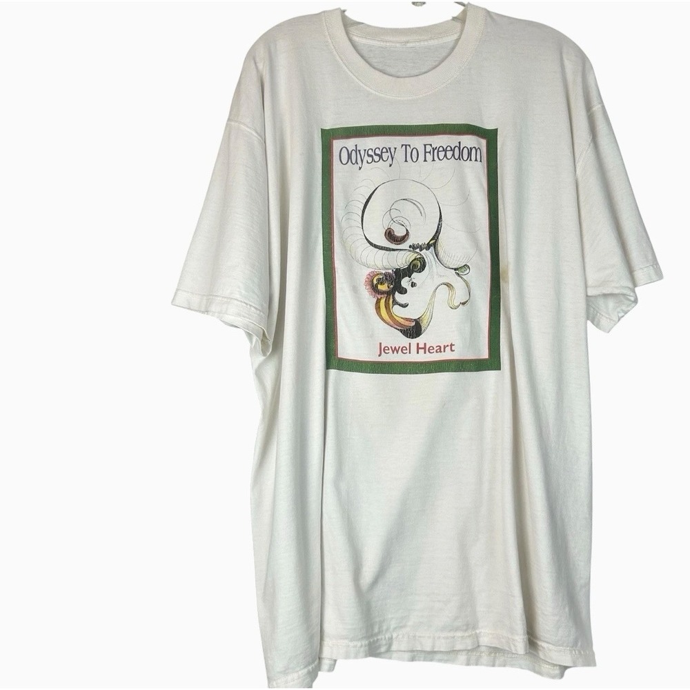VTG Odyssey to Freedom Book Spiritualized Mind PROMO Tee Size 2XL Single stitch